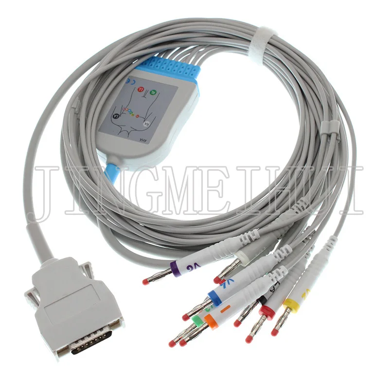 Совместимый 10 проводной кабель morтара ELI 50 100 200 ЭКГ EKG с 3 0din/4 0