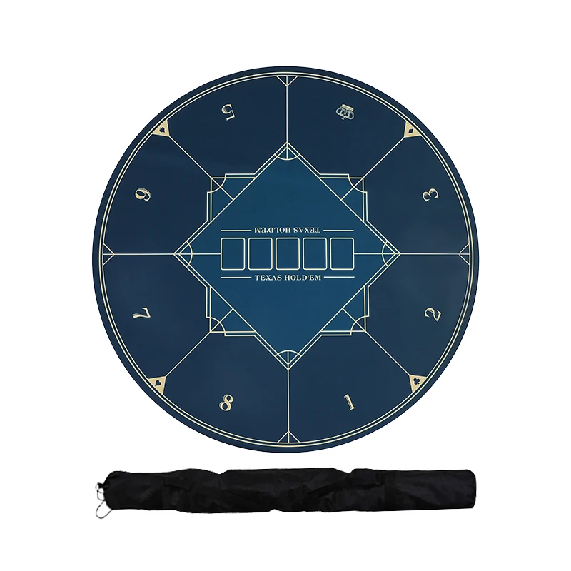 120 см резиновая круглая настольная скатерть Техасский Холдем для покерного стола