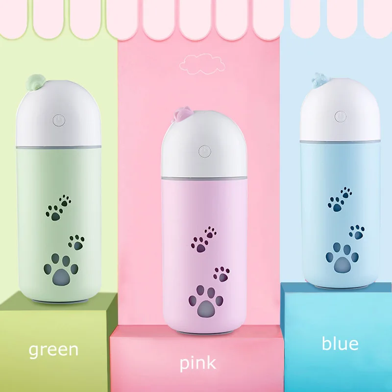 Мультфильм чашки увлажнители воздуха Красочные ночник синхронизации офиса и