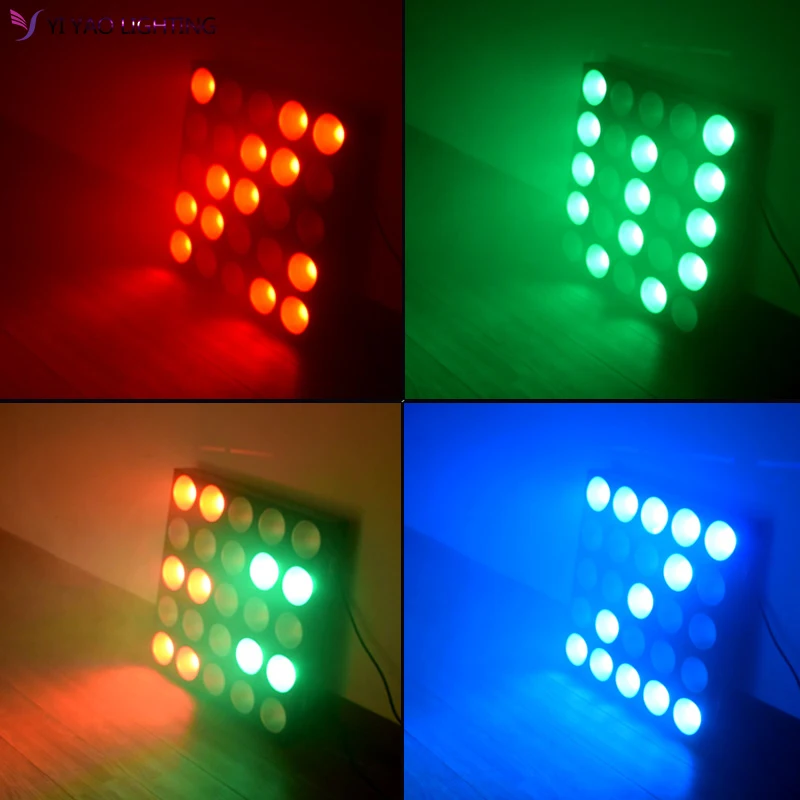 

Dj 25X10W RGB Quad Color Matrix Blinder LED Wall Washer Lights