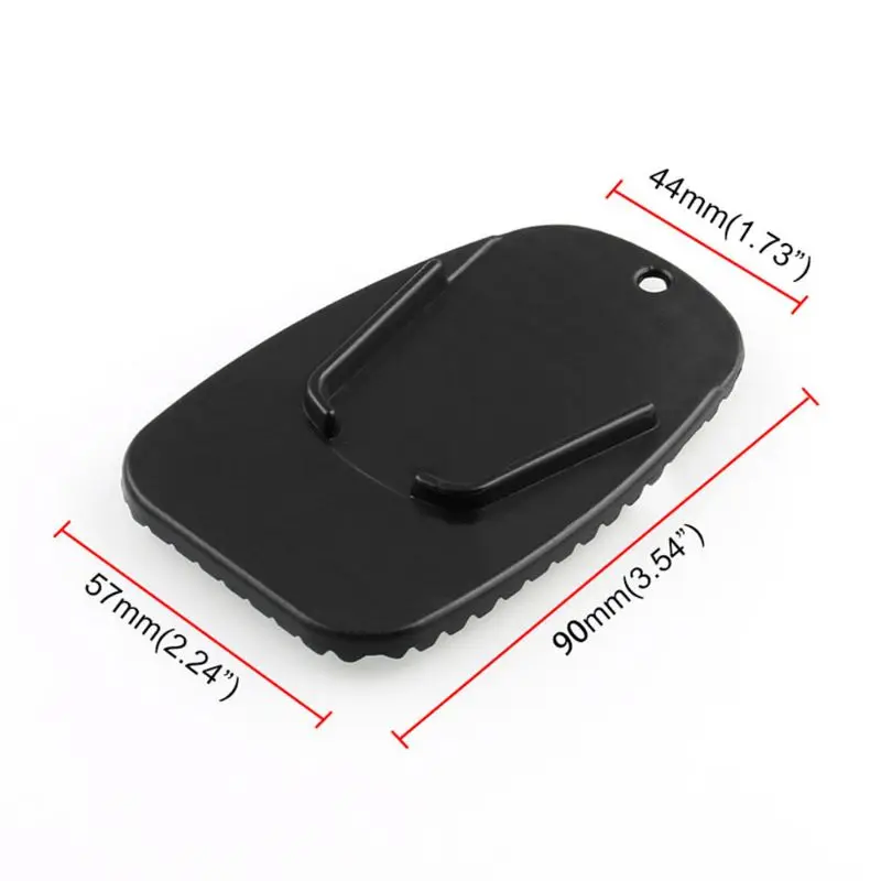 

1pc Black Universal Motorcycle Plastic Side Stand Moto Bike Kickstand Non-slip Plate Side Extension Support Foot Pad Base