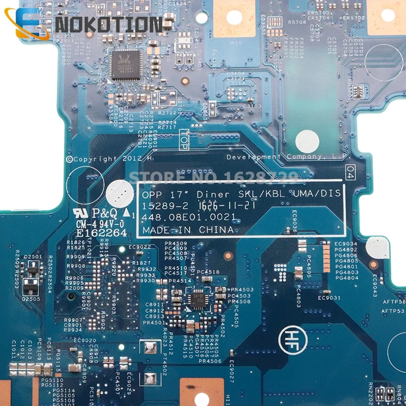 NOKOTION для HP 17-X 17T-X 17-X115DX Материнская плата ноутбука SR2EY I5-6200U 856686-501 856685-601 856685-001