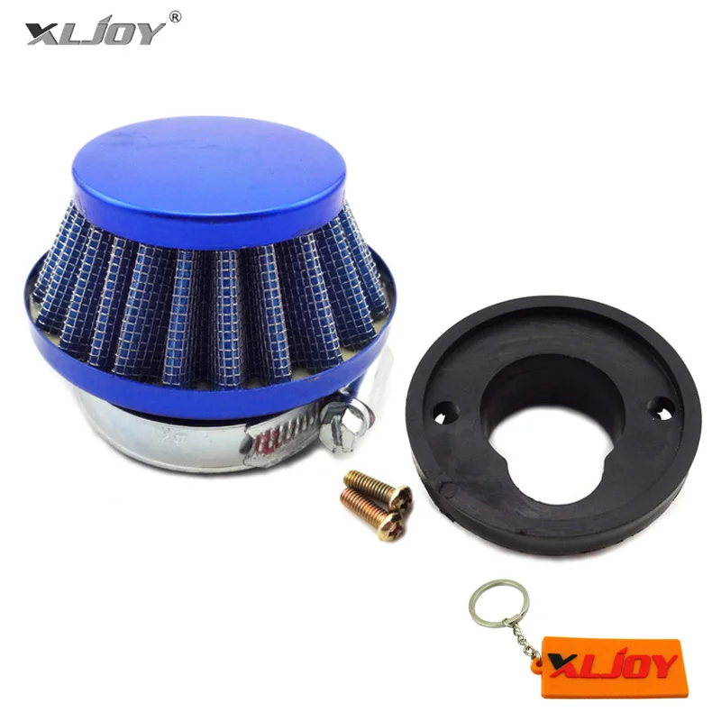 Синий гоночный 44 мм воздушный фильтр адаптер стека для 2 тактного 47cc 49cc