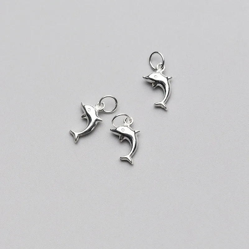 MEETSOFT милый аксессуар из стерлингового серебра 925 пробы в виде дельфина