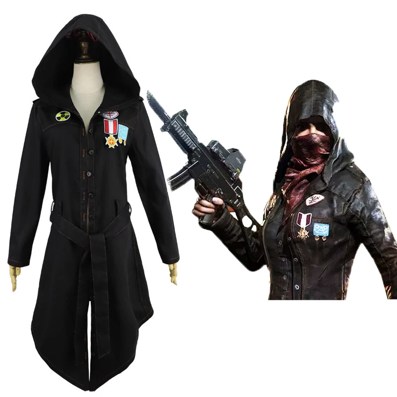 Пальто для игры PUBG костюм косплея джинсовая куртка большой бег съедобный