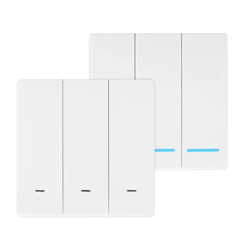 Умный настенный выключатель белый Wi Fi механический Интеллектуальный светильник