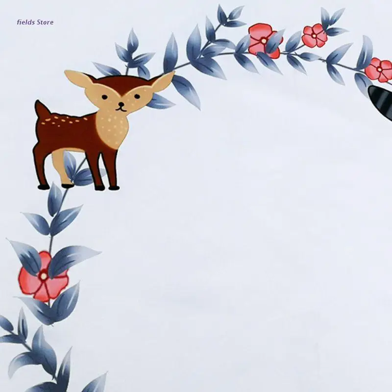 

Newborn Baby Milestone Number Cute Animals Pattern Mat Blanket Photography Background Backdrop Cloth