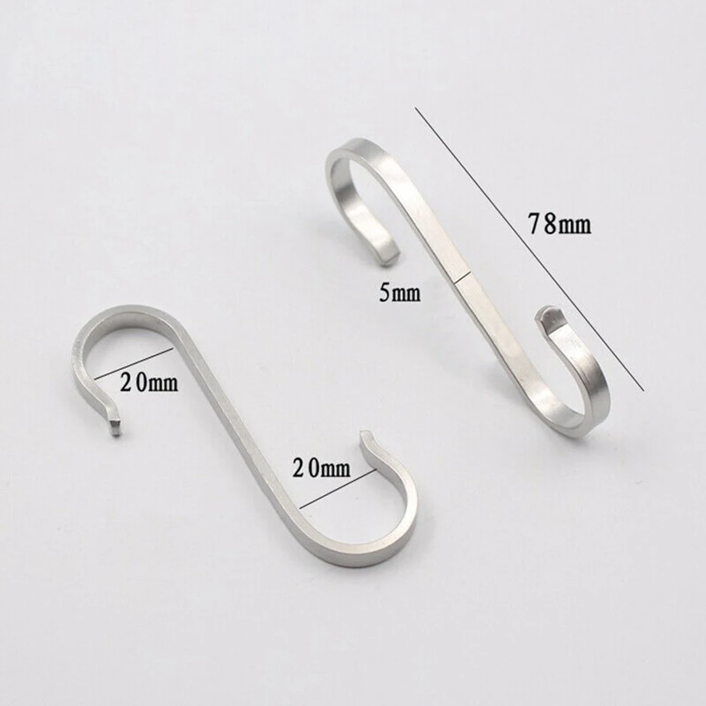 10 шт. s образные крючки кухонные подвесные вешалки держатели для хранения