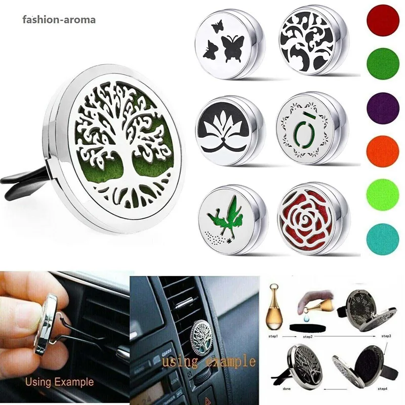 

2.7*0.2cm Car Air Freshener Perfume Diffuser Clip Car Air Auto Vent Freshener Essential Oil Perfume Locket