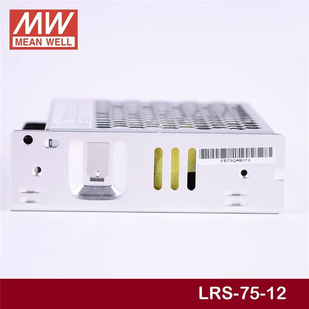 Оптовая цена MEAN WELL LRS 75 12 12V 6A meanwell 72W одиночный выход импульсный источник