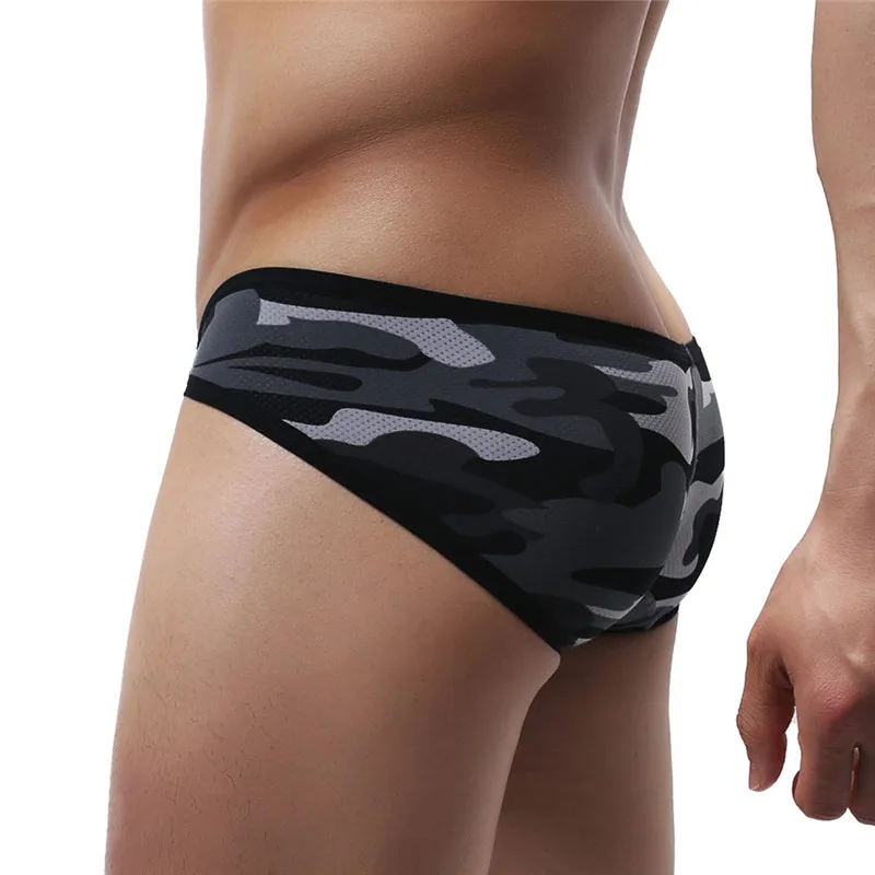 3PCS/Lot New Briefs Breathable Men's Underwear Briefs Men Low Waist Men's Male Comfortable Camouflage Underpants Briefs