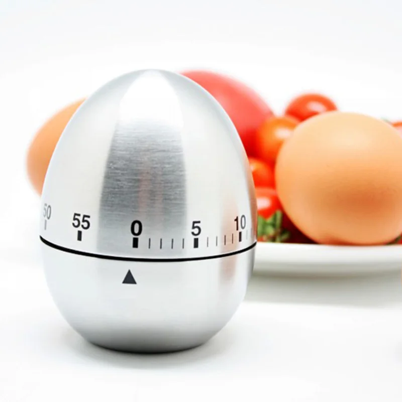 Механический яйцо/яблоко кухня 60 минут таймер из нержавеющей стали для