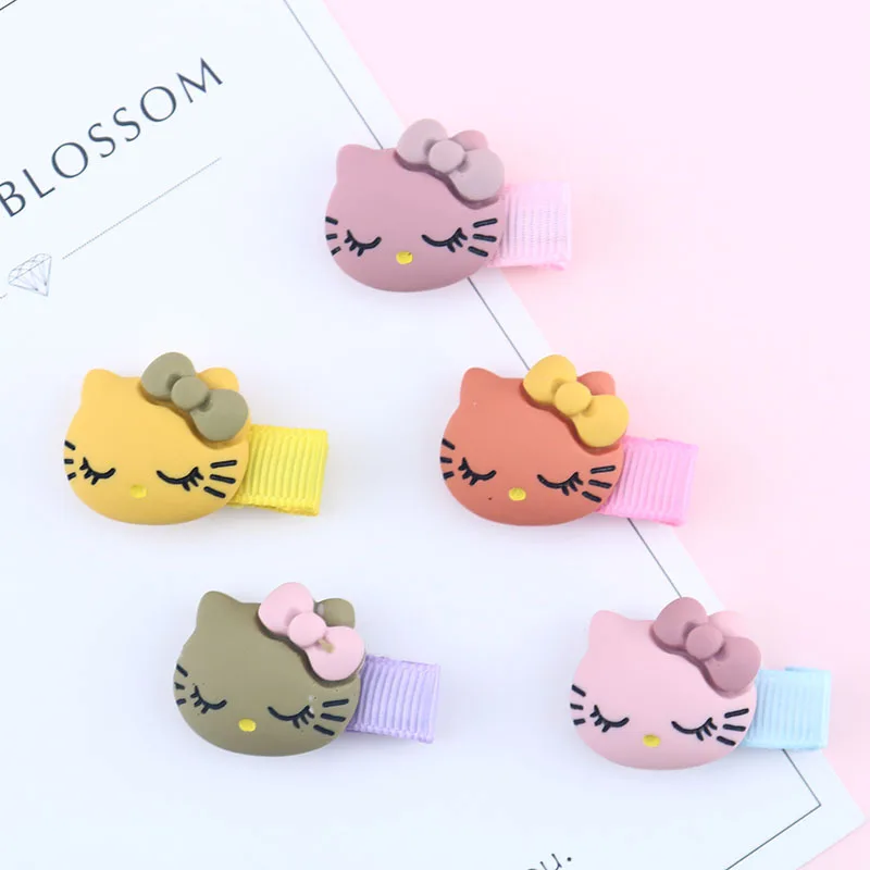 

Cartoon Hair Clips Cat Hairpins Bangs Clip Girls Sweet Summer Party Travel Hair Accessories