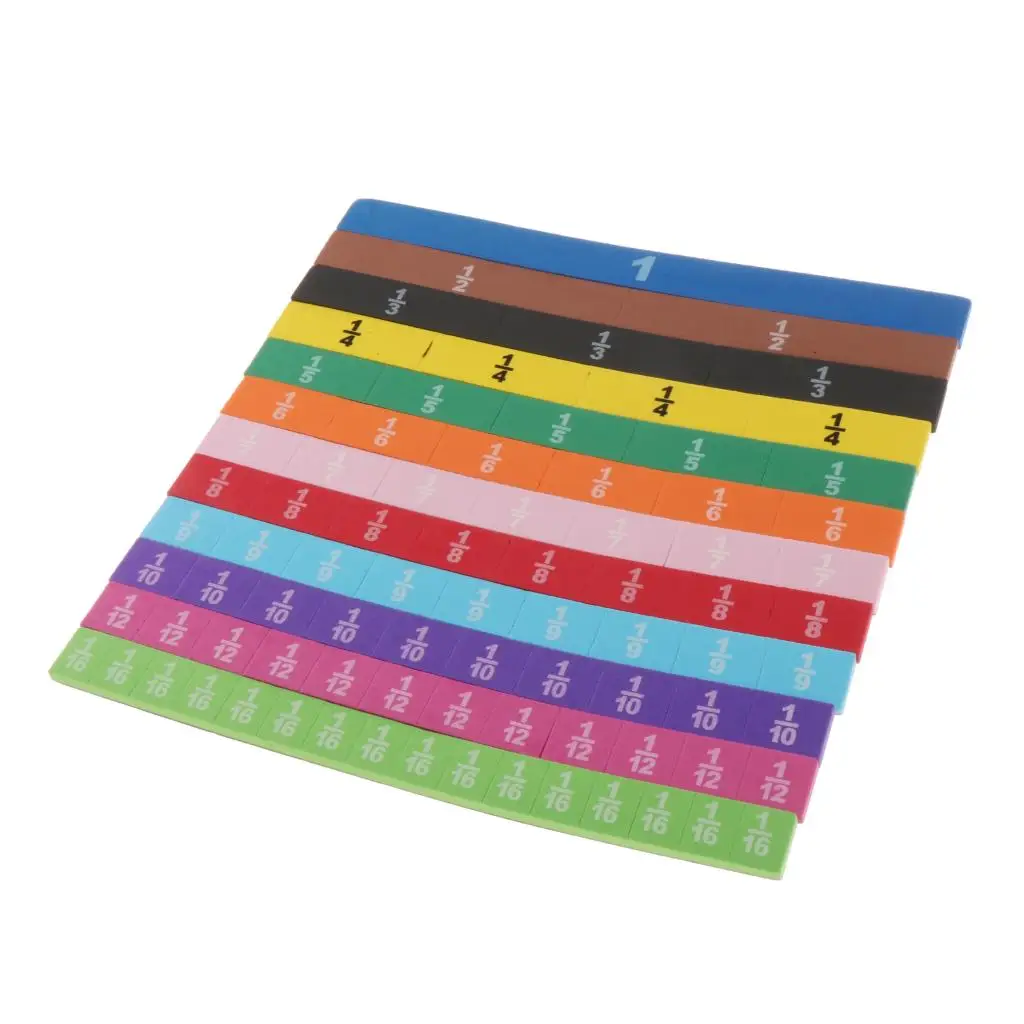 

83pcs Magnetic Rainbow Fraction Tiles Early Educational Math Toys Kids Learning Educational Toy Montessori Kids Math Baby Toy