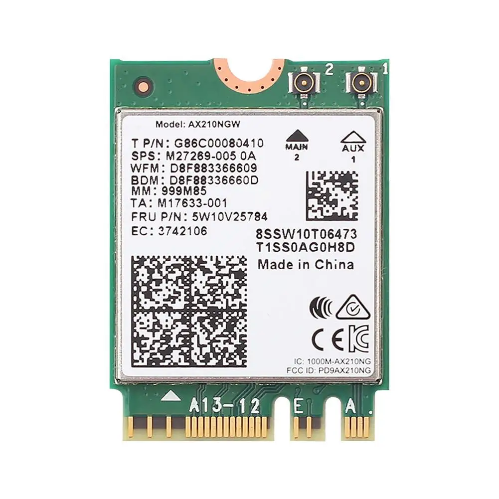 

Wi-Fi-карта AX210NGW, 2400 Мбит/с, 5,2/5 ГГц