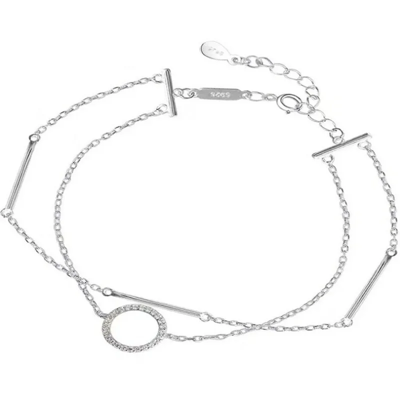 BONLAVIE простой дизайн круглый блестящий геометрический креативный двухслойный