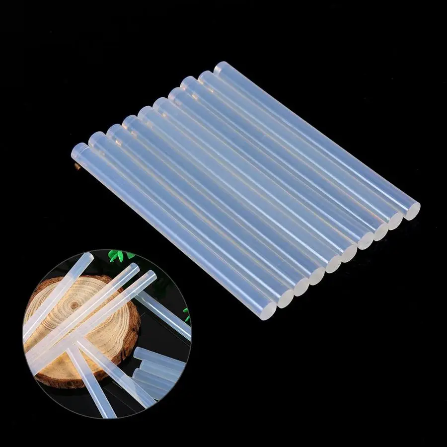

10Pcs Hot Glue Stick for Heat Pistol Glue 7x100mm High Viscosity Glue Glue Stick Repair Tool Kit DIY Hand Repairing Tool