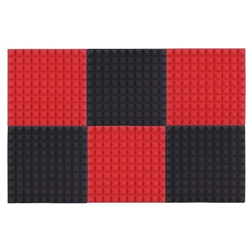 

6 шт., звукоизоляционные акустические панели, 50x50x5 см