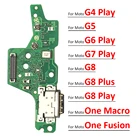 10 шт., разъем USB для зарядки док-станции, гибкий кабель для Moto G9 Power E5 G4 G5 G6 G7 G8 Plus Play Power One Macro