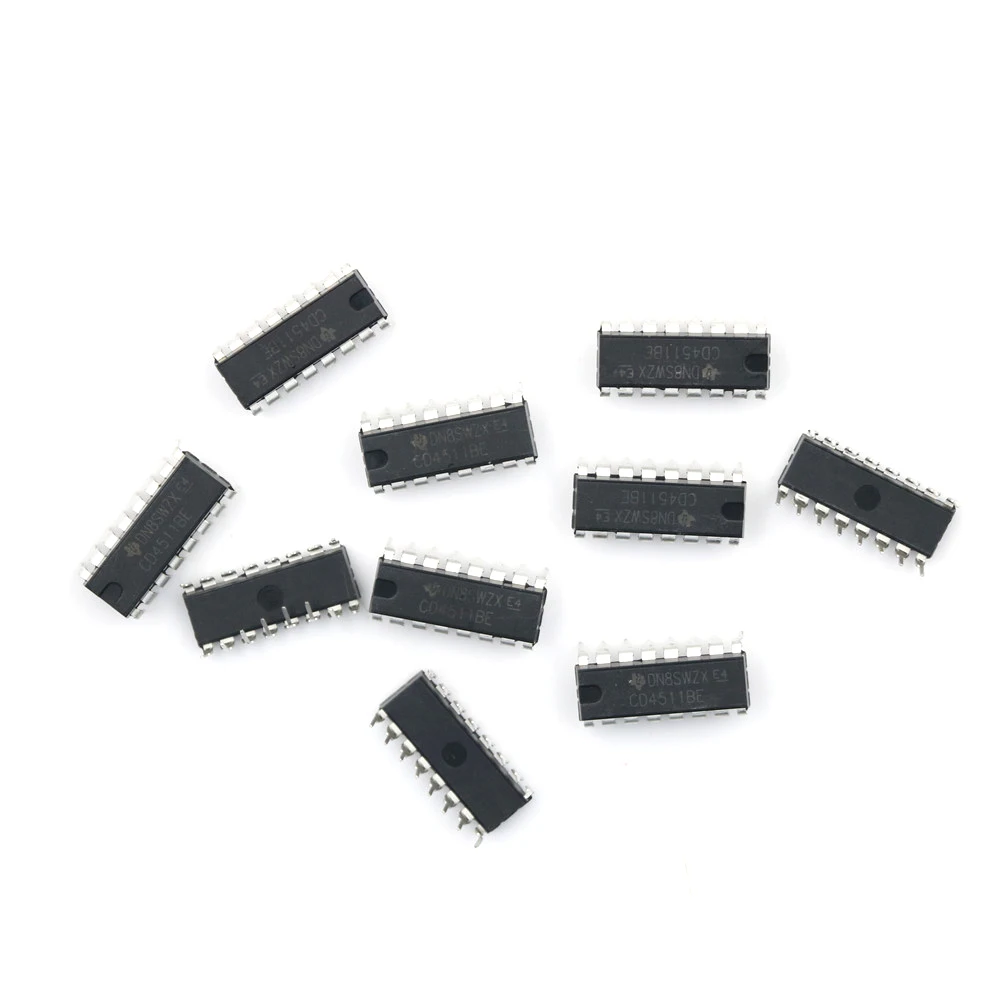 10 шт. IC новый CD4511 CD4511BE 4511 CMOS BCD до 7 сегментный декодер защелки | Обустройство дома