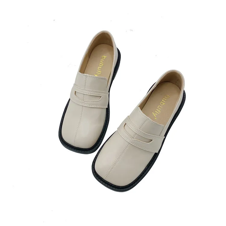

Square Toe Shallow Mouth Winter Shoes Women Autumn Casual Female Sneakers Loafers With Fur Soft Oxfords Flats Fall New Moccasin