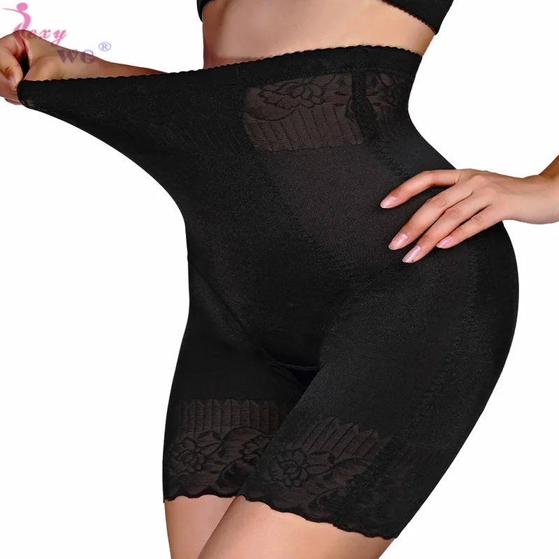 SEXYWG женское корректирующее белье с контролем живота шорты блестящие трусы