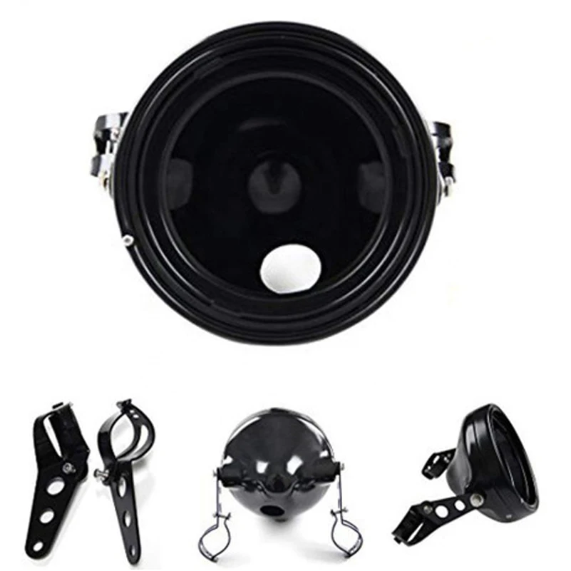 7 светильник мовый дальний и ближний свет мотоциклетный налобный фонарь черный 40