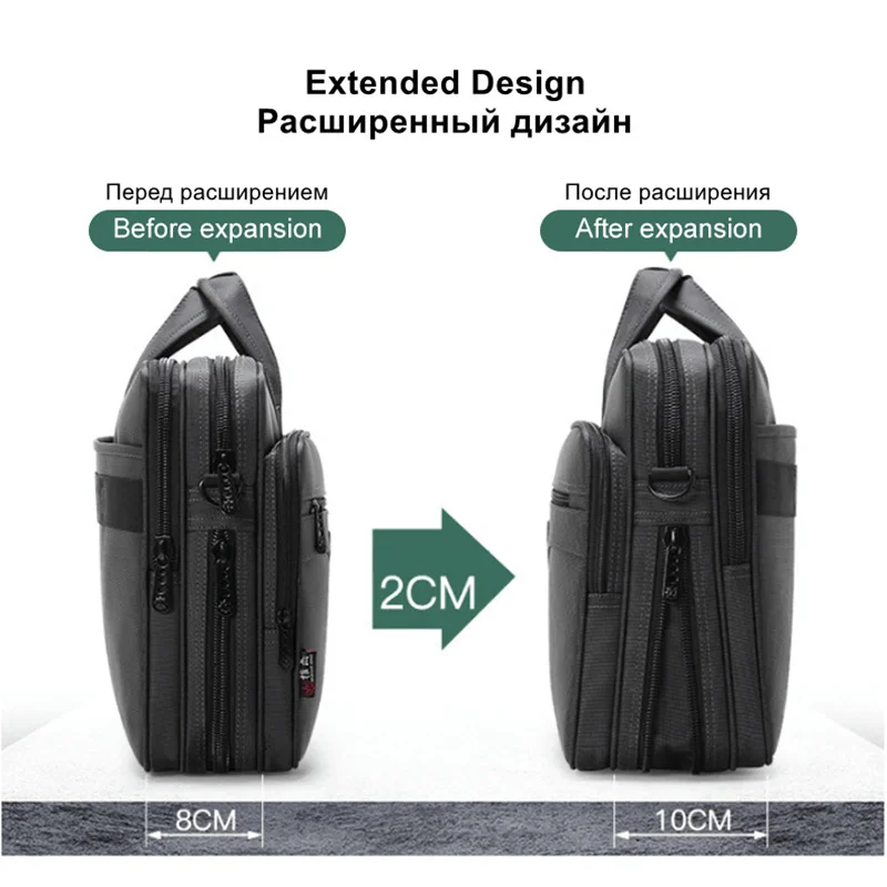 OYIXINGER Men Briefcase High Quality Oxford Cloth Briefcase For 15 inch Laptop Male Business A4 Document Bag Waterproof Handbag