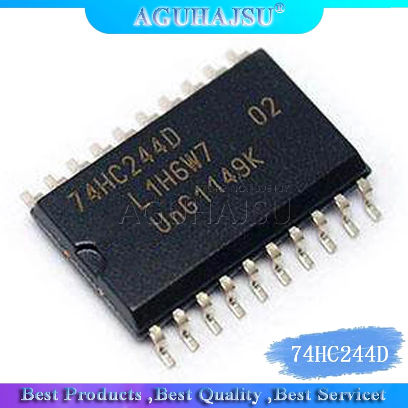 10 шт. 74HC244D SOP20 74HC244 SOP SN74HC244DWR SMD 244D SOP-20 Новый и оригинальный IC | Электронные