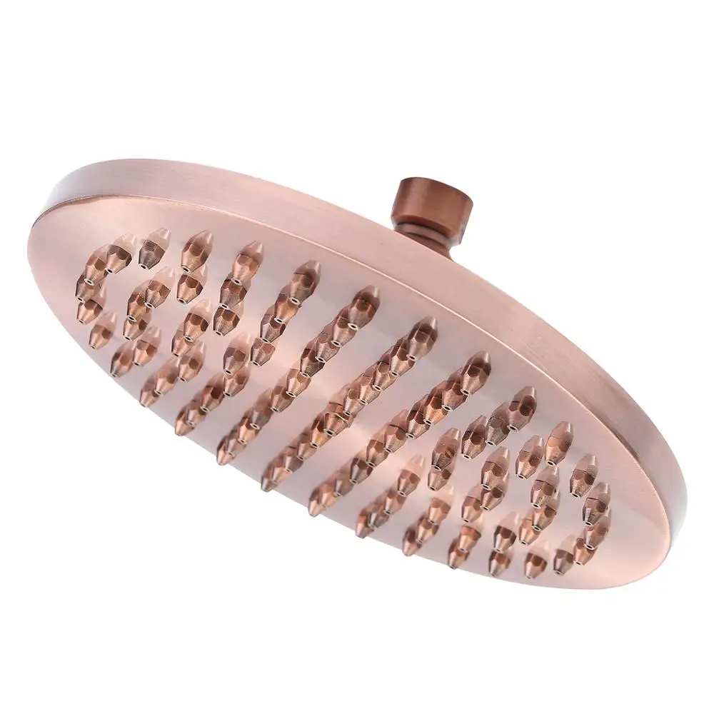 8 дюймов Ванная комната дождь Насадки для душа античный красный Медь круглый