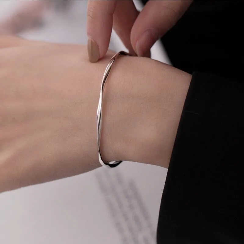 

Женский браслет из стерлингового серебра 925 пробы, яркий браслет, элегантные свадебные украшения, модные браслеты 2022, sl414