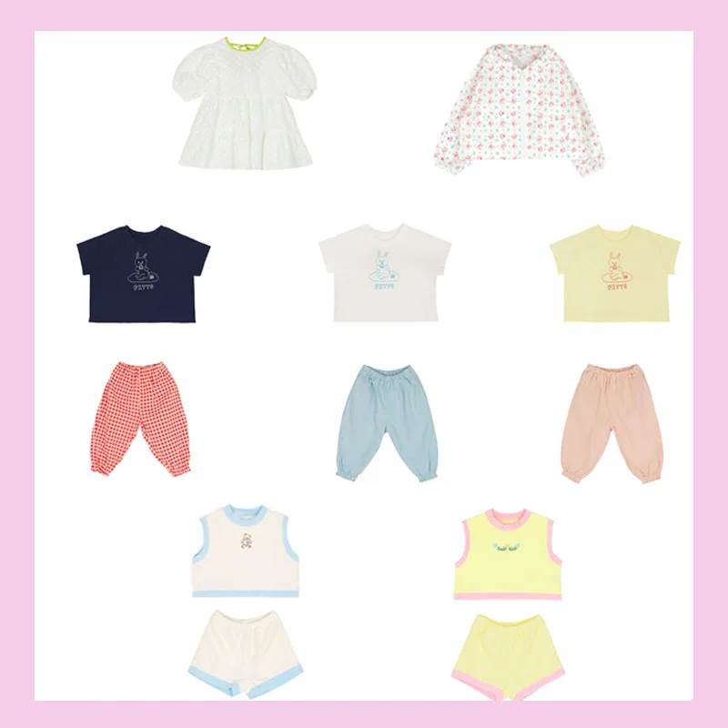 

In Stock 2021 Summer Baby Boys and Girls Clothes New Outfits for Girls T-shirts & Pants Kids Clothes Boys Kids Clothing
