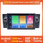 Автомобильный мультимедийный плеер на Android 11 Carplay + AUTO DSP RDS 7 дюймов для Fiat Grande Punto Linea 2007 - 2012 GPS Радио Стерео GPS 2din Аудио