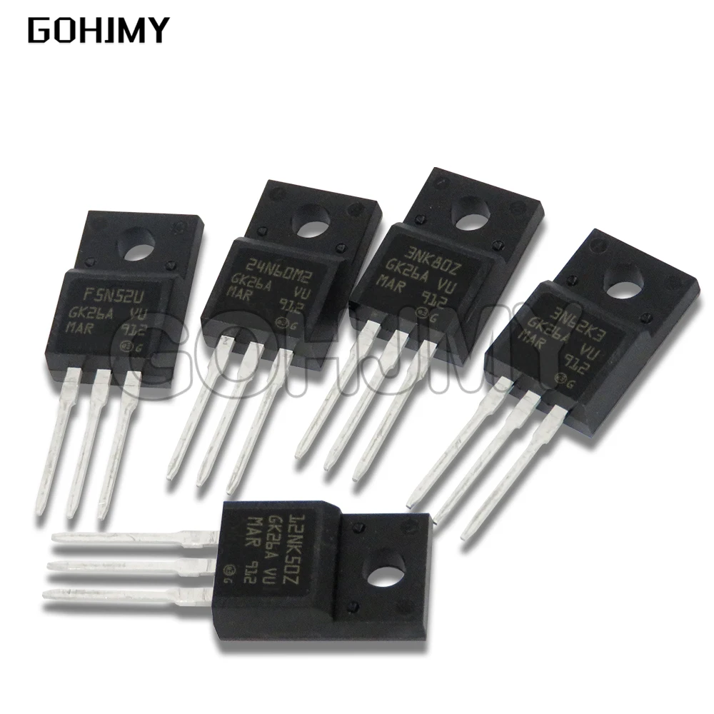 

5 шт. STF24N60M2 STF5N52U TO-220F STF3N62K3 TO220 STF3NK80Z STF13NK50Z Новинка