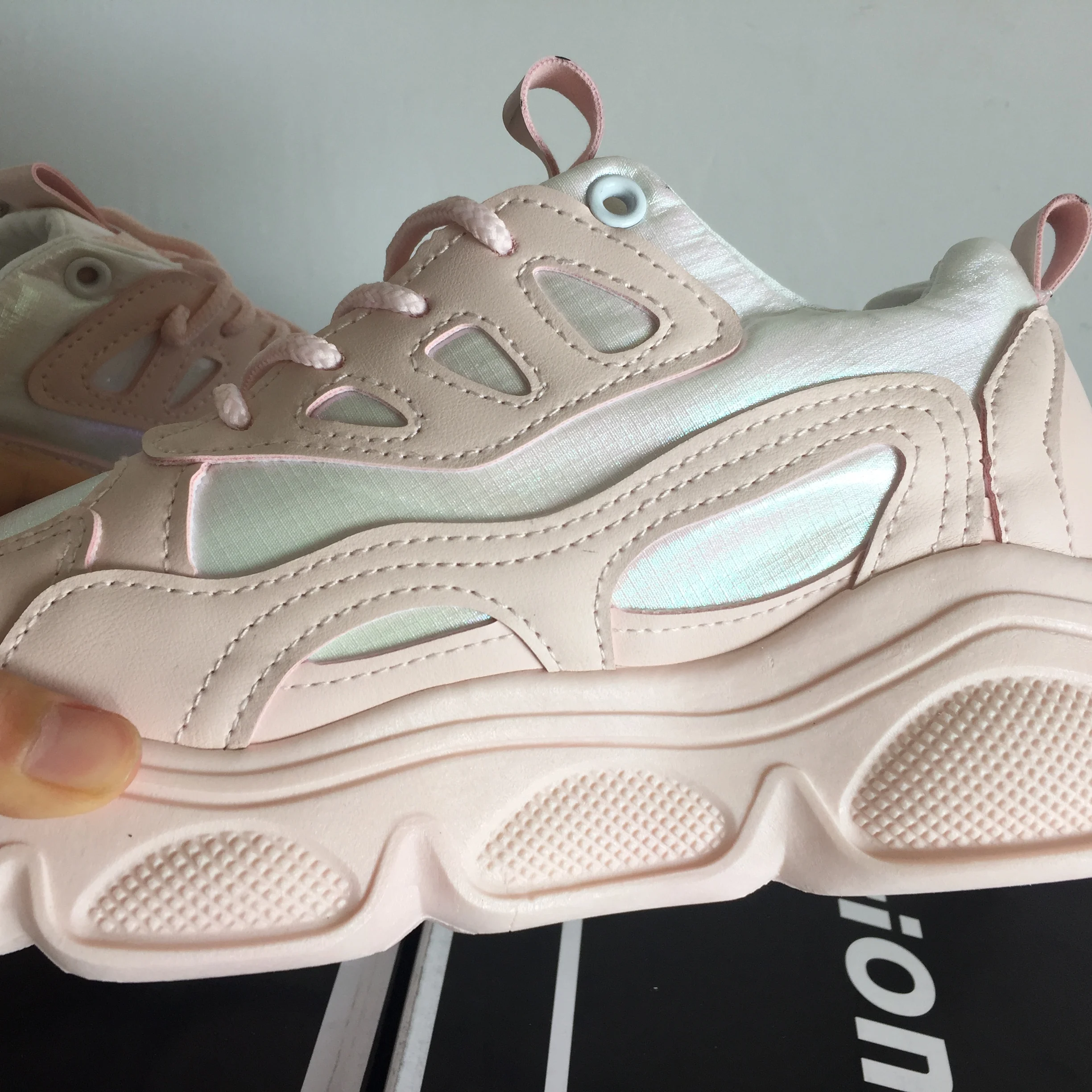 Женские кроссовки Basket Femme; модные белые женские кроссовки на толстой платформе; повседневная обувь из искусственной кожи; цвет розовый; Schoenen Vrouw