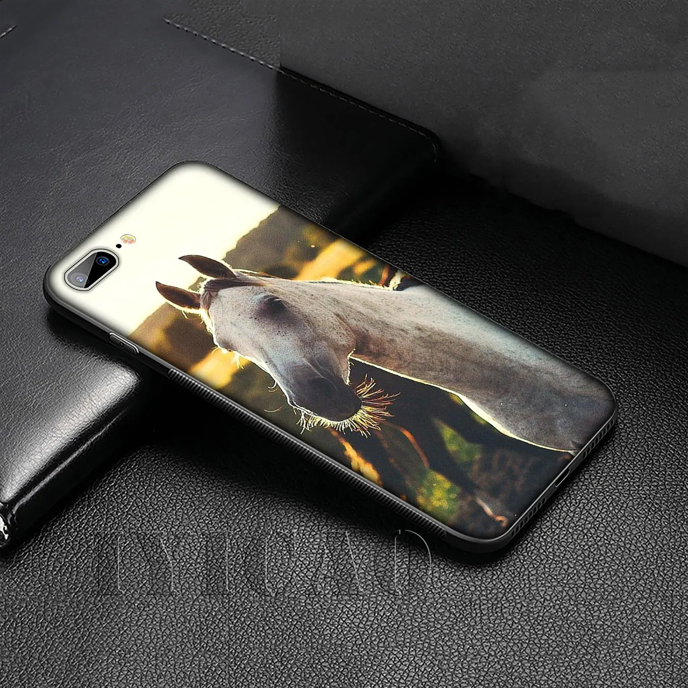 IYICAO Horse Animal Printed Soft Silicone Cover Case for iPhone 11 Pro XR X XS Max 6 6S 7 8 Plus 5 5S SE Black TPU Phone |