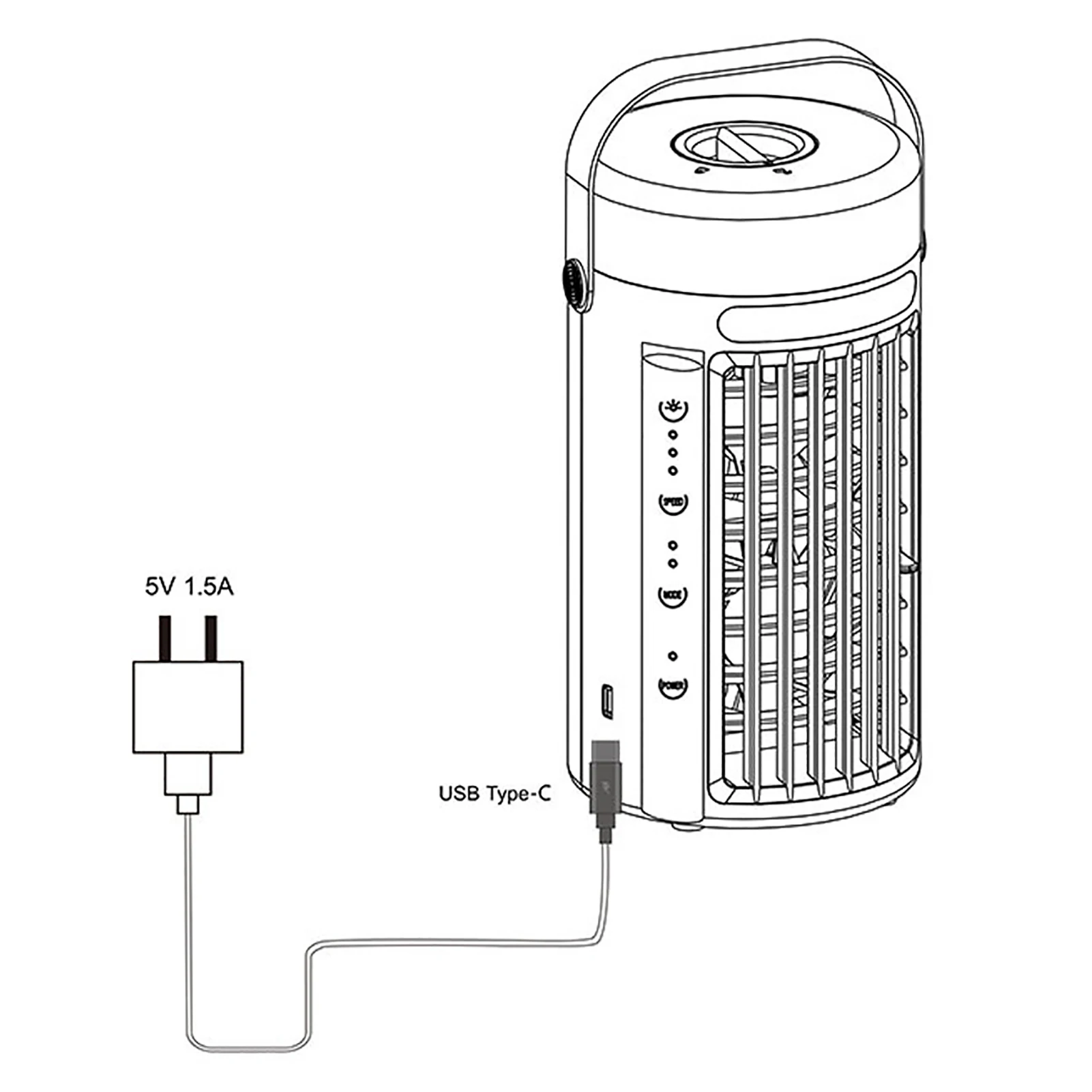 

Humidifying fan Mini Air Cooler Office Home Desktop Air Purifier Humidifier Portable Air Conditioning Fan natural wind