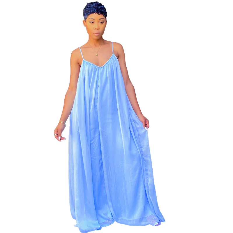 

Backless Women Maternity Clothes Wide Leg Overalls Pregnat Plus Size Jumpsuits Clothes Chiffon Summer