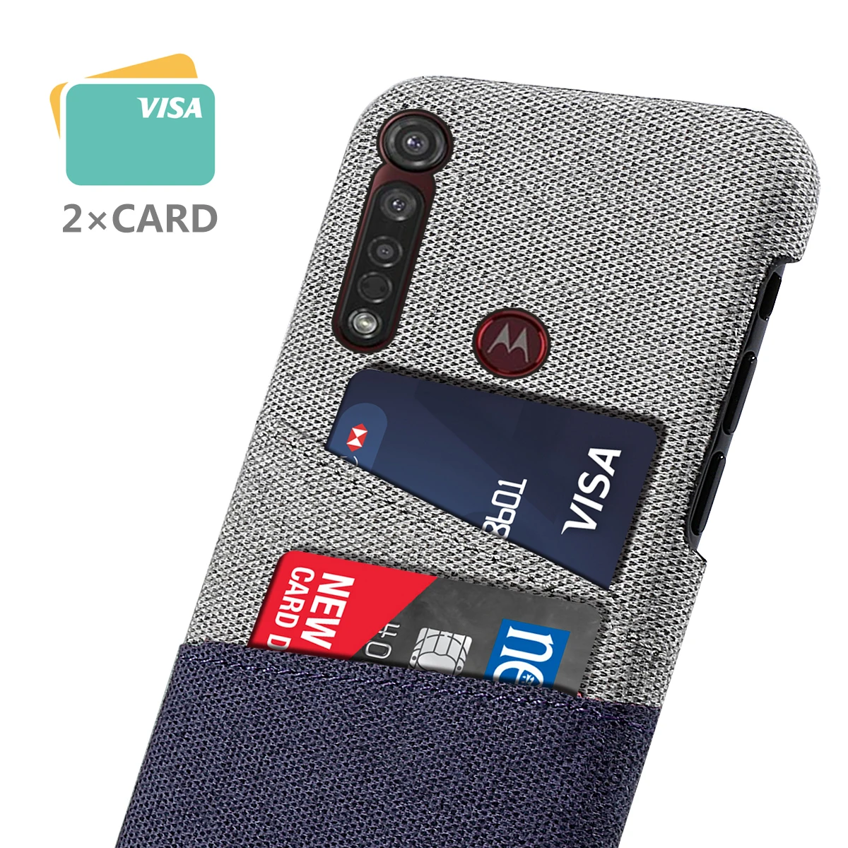 Чехол для телефона Motorola Moto G8 Plus Ультратонкий Жесткий тканевый чехол из ПК с