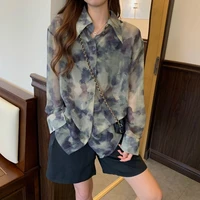 2021 new hot selling women tops korean fashion long sleeve blouse casual ladies work button up shirt female ladies tops ay9799