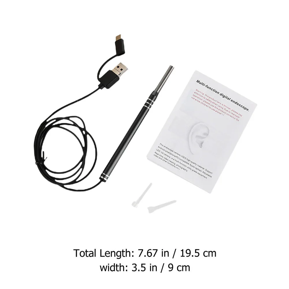 

Digital Otoscope with 6 LED Lights 0.3MP Waterproof Otoscope Ear Cleaner