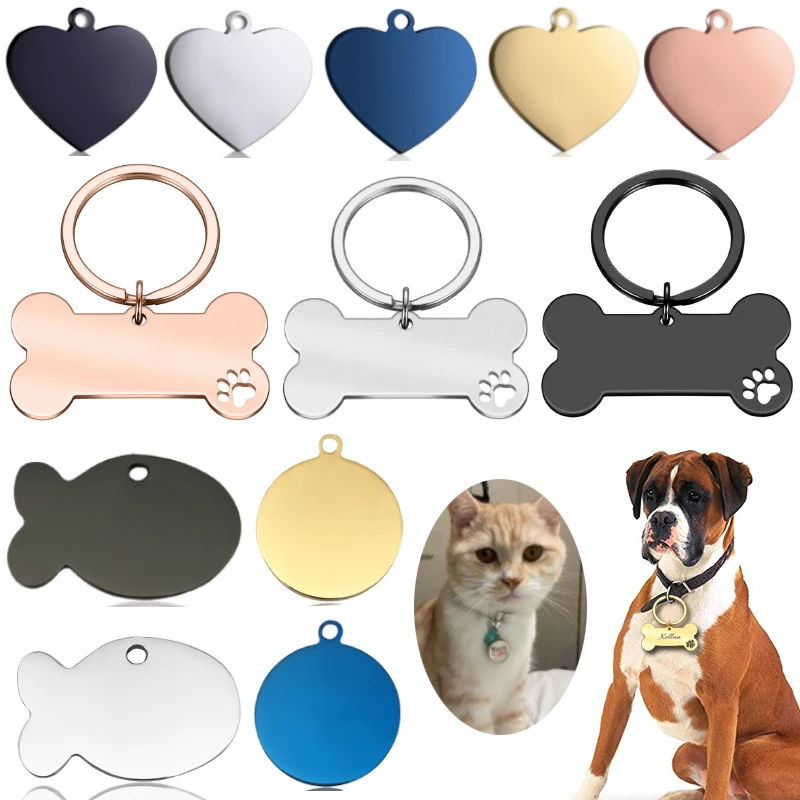 Идентификационная бирка для кошек и собак с бесплатной гравировкой