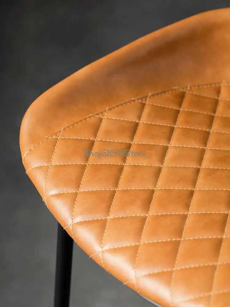 Скандинавский Железный простой барный стул скандинавский красный креативный