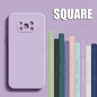 Чехол Poco X3 M3 F3 Pro, новинка, квадратный мягкий тонкий чехол из жидкого силикона, чехол для Xiaomi Redmi note 10 Pro, 4G, , mi 11, 10T, 10S, 11i чехлы пока x3 редми нот 10 ми 11 10т про