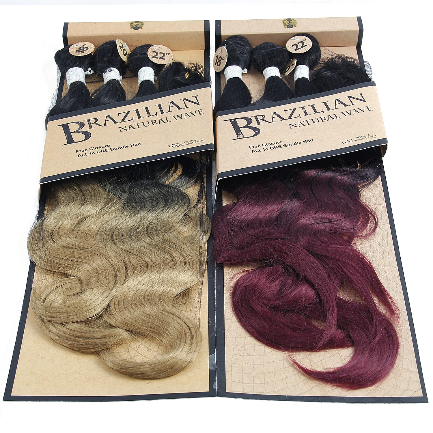 Высокая температура Синтетические волосы плетение 18-20-22 дюймов Avaiable тела волна