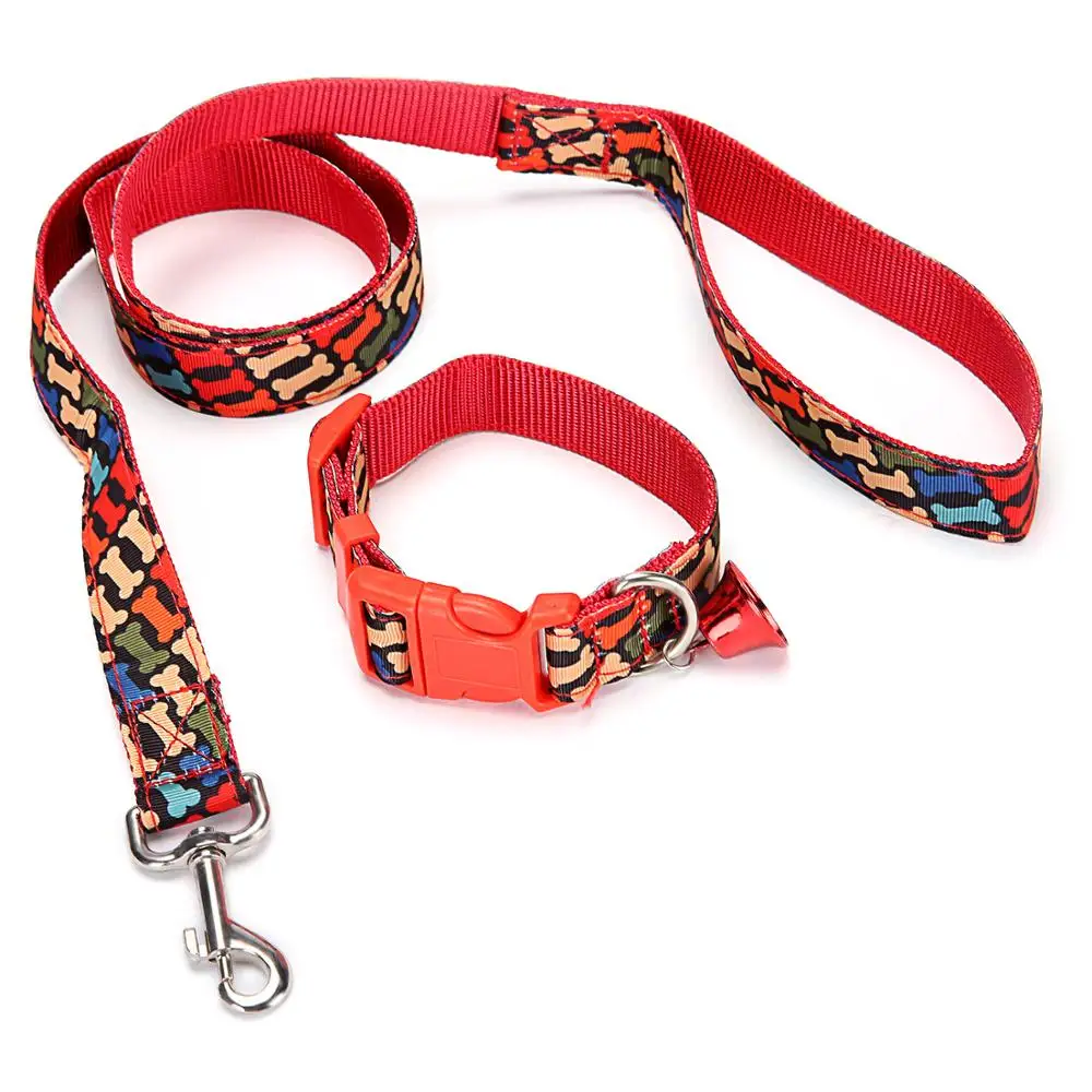 Новый высококачественный нейлоновый ошейник для собак и щенков + поводок с