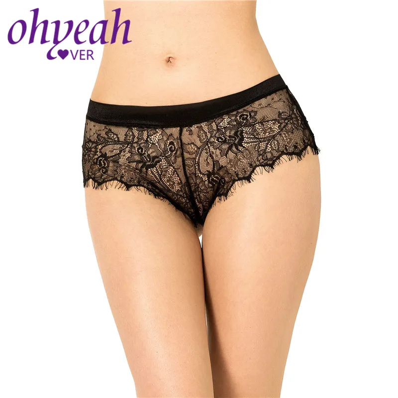 Прозрачные кружевные трусики Ohyeahlover с отделкой женское нижнее белье женские