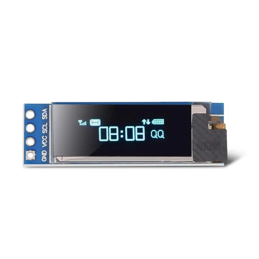 Модуль светодиодного дисплея I2C SSD1306 0 91 дюйма 2 шт. синий модуль LCD 128x32 драйвер