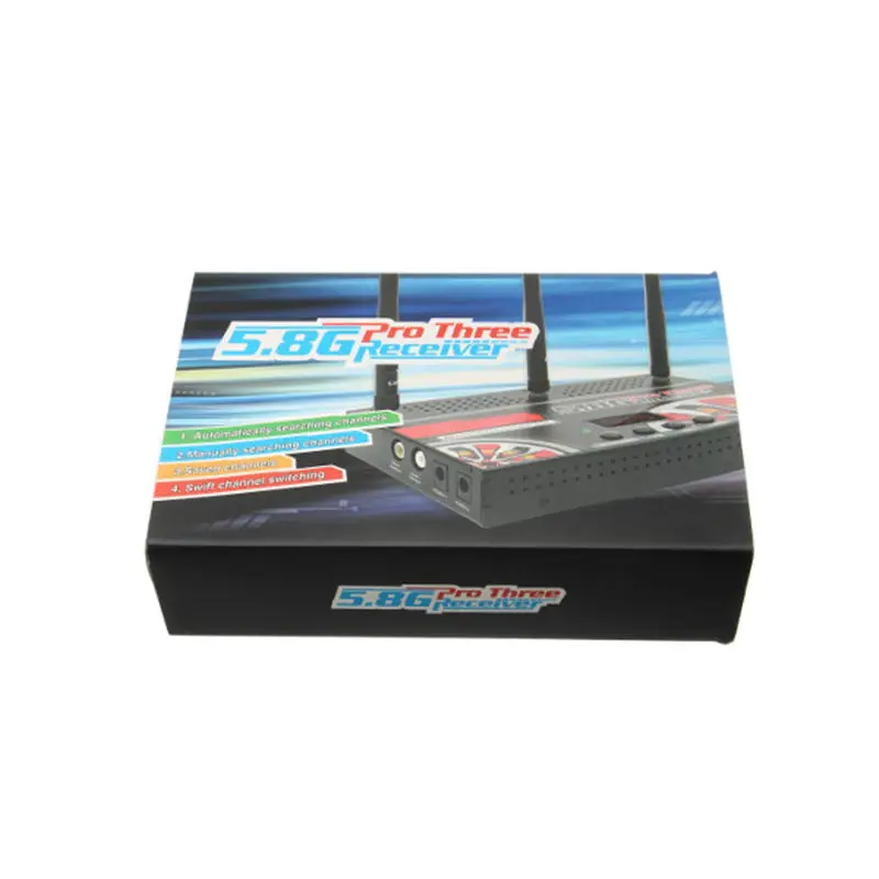 

5.8G 40CH Raceband Anti-Interference AV Three-Channel FPV Receiver for FPV Racer Drone w/ Memory Storage Function Accessories