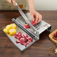 household manual vegetable slicer chopper stainless steel fish ribs lamb frozen meat slicer bone cutting machine kitchen tools
